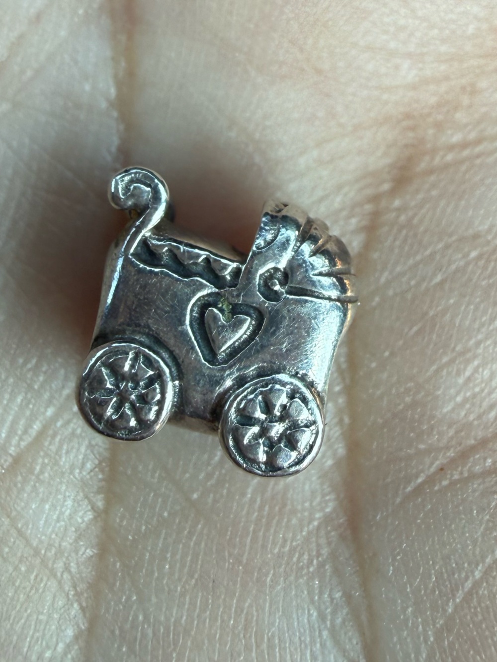 Pandora Silver Baby Carriage Charm - Silver